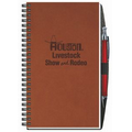 50 Sheet Executive Journal w/Pen Safe Back Cover(5 1/4" x 8 1/4")